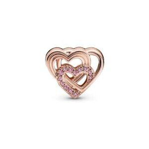 ✅Pandora Moments 14K Rose Gold Plated CZ Heart Fancy Fairy Tale Charm